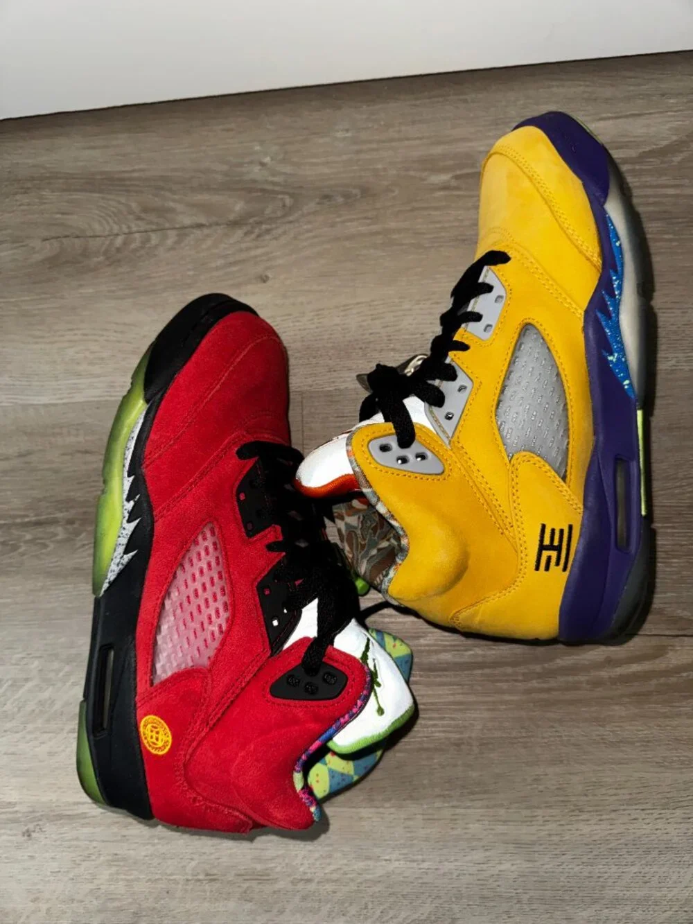 Air Jordan 5 Retro SE What The GS Size 5.5Y Youth Multicolor Worn Twice No Box